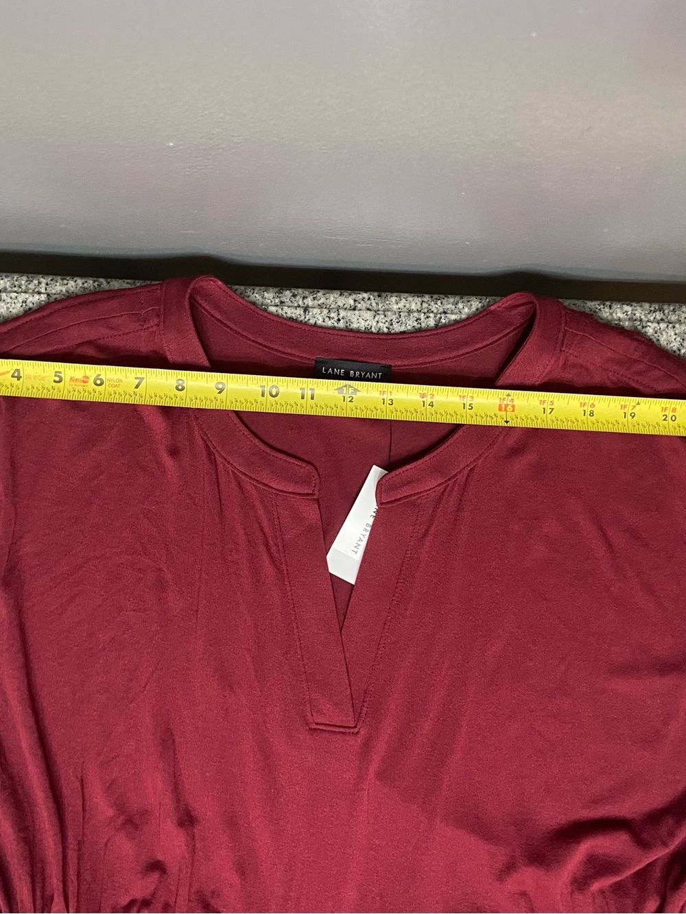 NWT Lane Bryant Plus Size 18/20 Burgundy Tiered MIDI Dress W/Tie Waist & Pockets - Picture 14 of 17